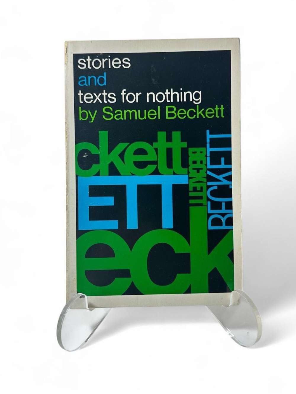 Stories And Texts For Nothing Samuel Beckett Vintage Book 1967 1st Evergreen Ed